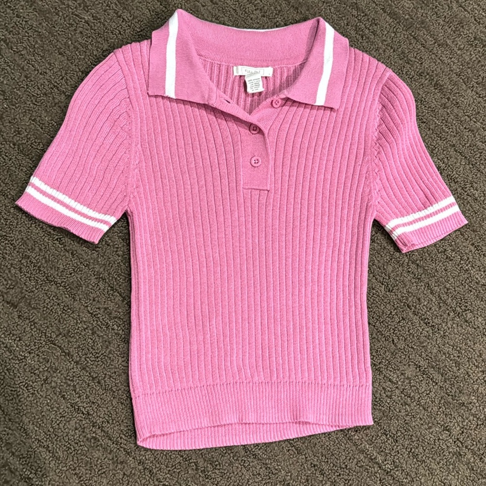 Full tilt polo tee size small pink